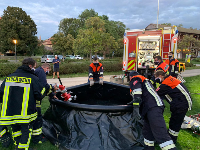 Über uns: Einsatz der Freiwilligen Feuerwehr Hausen an der Fränkischen Saale